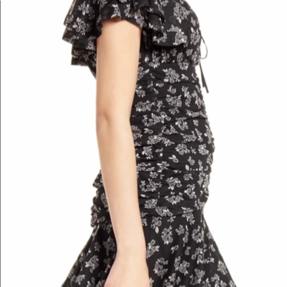 4SI3NNA Ruffle Gathered Minidress - Picture 5 of 8